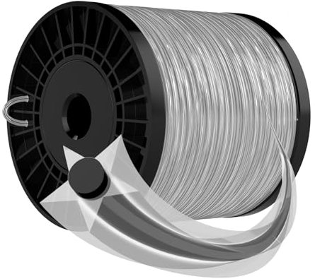 Forever Speed Grass Trimmer Line 2.4mm*100m Dark Grey Star Universal Strimmer Wire 100m Replacement Trimmer Line Nylon Strimmer Cord Heavy Duty