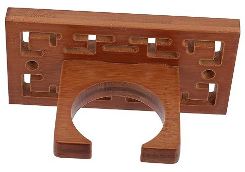 ibasenice Holz-cucurbit-flötenhaken Erhu-aufhänger Instrumentenaufhänger Cucurbit-flötenaufhänger Stilvoller Wandhaken Praktisch Platz Sparen Braun