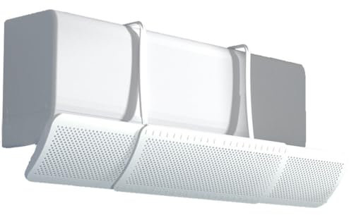 Deflector de aire acondicionado, parabrisas de aire acondicionado, ajustable Cubierta de aire acondicionado anticondensación Instalación gratuita Adecuado for la oficina en casa(Three in one)