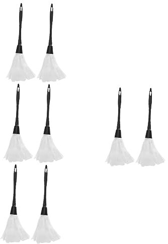 Healvian 8piezas Maid Duster De para Halloween Accesorios De Disfraces para Adultos Plumeros Decorativos para Fiestas y Cosplay