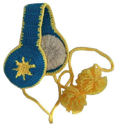 Wilgure Dickes Futter Gestrickter Ohrenschützer Weiche Warme Ohrenschützer Frauen Teenager Mädchen Schöne Handgehäkelte Gehörschutz Zubehör