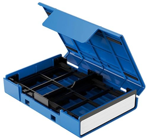Storage Box Suitcase för hårddiskar, dammsäkert -fodral för och , skyddande drive lagring hårda drivväskor, hårt drivfodral med stativ för skydd, bärbar hårddisk lagringslåda,