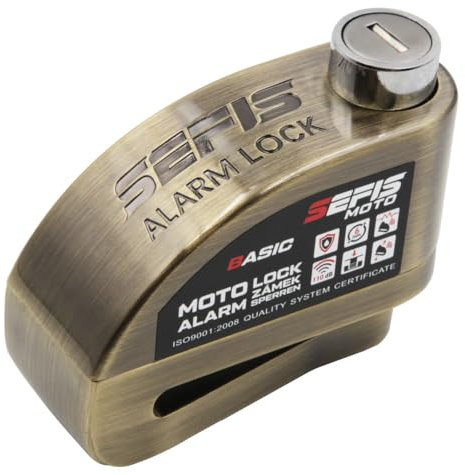 SEFIS Basic - Candado para motocicleta con alarma