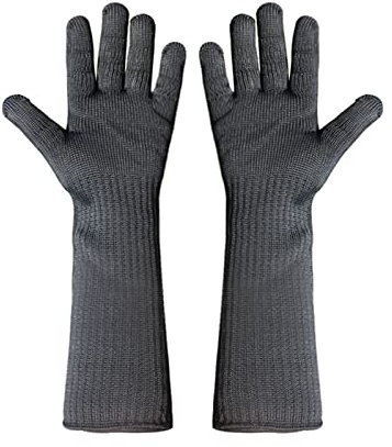 Gloves Cut Resistant, Cut Resistant Glove Level 5 Protection Steel Wire Safety Butcher Kitchen Garden Work Fishing Household Glove Apply To Butcher Meat Cutting Oyster Shucking Kitchen Mandoline Chef