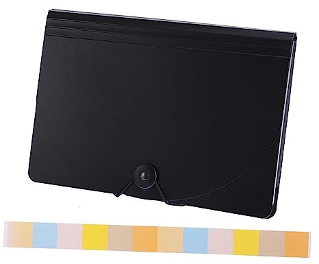 FUNOMOCYA Dokumentenmappen Mit Fächern Akkordeon-rechnungsmappe Aus Kunststoff Taschen-akkordeon-ordner Mit Halter Quittungs-organizer Für Bürobedarf