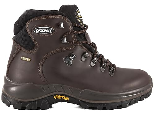 Grisport vandringskängor herr WOLF TREK vattentäta membran GRITEX vandringsstövlar botten VIBRAM, Brun, 43 EU
