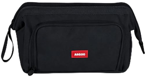 Oiieco Federmäppchen Große Kapazität, Federmäppchen breite Öffnung mit 3 Fächer,mäppchen schwarz,Federmappe Mädchen Junge,Erwachsene Federtasche,Schreibwaren Organizer,für Schule & Büro