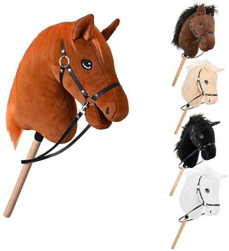 Imperial Riding KL10125004 Hobby Horse IRH Free Spirit käpphäst med träns och tyglar, käpphäst för hobby horsing, räv