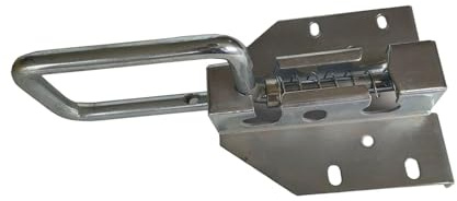MagiDeal Serrure de Porte de Garage Industrielle à Loquet Coulissant, Verrou Porte Coulissante Serrure Volet, Accessoires Métalliques, Quincaillerie pour Porte Fenêtre Placard et Jardin, 23.5X 12.2cm