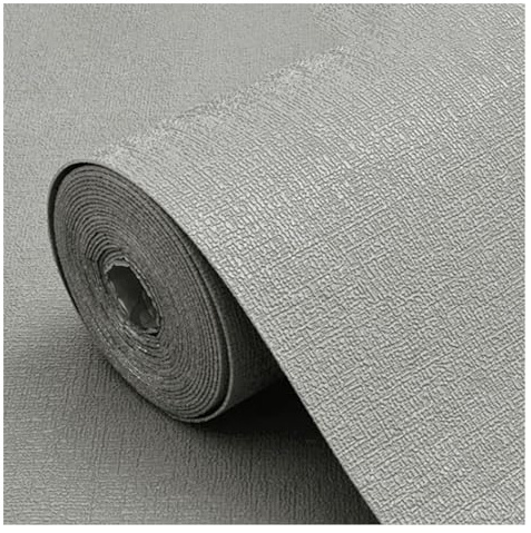 AMZBNEIDI Panneaux muraux à Motif Lin Panneaux muraux Auto-adhésifs en Mousse XPE, Plusieurs Tailles, Multicolores, découpables, Isolation Thermique et phonique(Grey,10x0.75m/32.8x2.46ft)