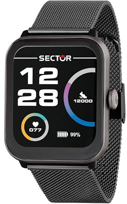 Sector No Limits Smartwatch Uomo, Digitale, 37 mm, Collezione S-08, Opaco, Idee Regalo