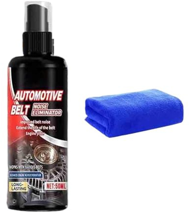 Belt ljuddämpare Spray - Långvarig brusreduceringsformel, 4,33 x 1,18 x 1,18 tum stridspray bilbälte med luftkonditioneringsmedel, remskiva smörjmedel