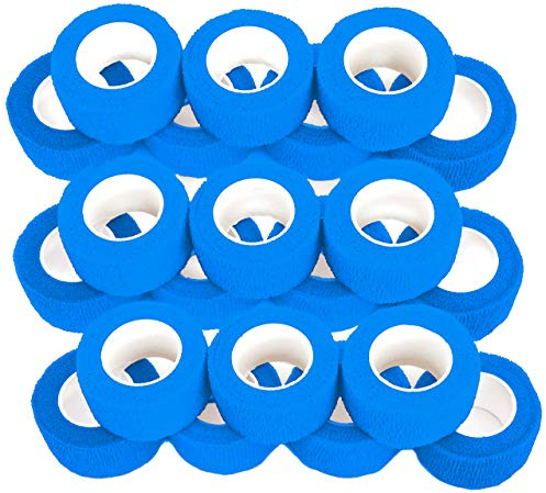 Fingerverband, Fingerpflaster, Selbsthaftende Fingerbandagen 2,5 cm, türkisblau - 21 Stück…