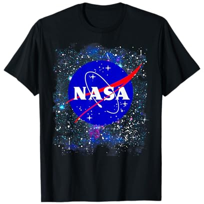 NASA Official Logo In The Stars Graphic, Kurzarm, T-Shirt
