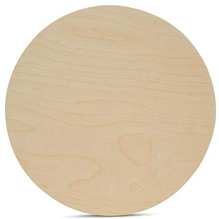 Woodpeckers Wood Plywood Circles 18 inch, 1/4 Inch Thick, Round Wood Cutouts, Pack of 10 Baltic Birch Unfinished Wood Plywood Circles for Crafts, by