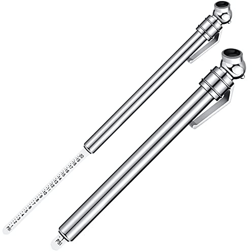 BBTO 2 Pieces 0-20 PSI Low Pressure Tire Gauges Pencil Tire Gauges for Reverse Osmosis Tank, Garden Tractors, Golf Carts, ATV, Sports Equipment