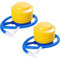 LUKIUP 2 Stück Luftballon Pumpe - Groß Fußpumpe Luftpumpe - Robustes Design & langlebiger Kunststoff, leicht & kompakt - Luftpumpe für Luftballons,Luftmatratze, Planschbecken, Gymnastikbälle etc