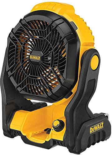 DEWALT 20V MAX Jobsite Fan, Tool Only (DCE512B), 12x8x14 inches, Yellow/Black (Renewed)