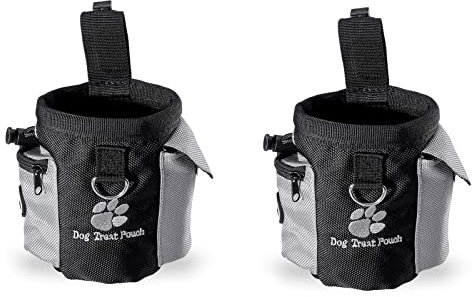 tooloflife Leckerli-Tasche, für Hunde, wasserdicht, für Hundeleckerli-Beutel, mehrere Taschen, Trainingstasche für Hunde, 2 Stück