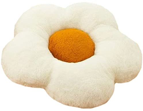 YILANLAN Blumenbodenkissen Plüschkissen für Mädchen - Bequemes Tatami Kissen für Büro, Auto und Heimdekoration (40cm, Khaki)