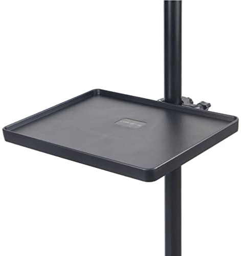 Vaguelly Mikrofonständer Klemme auf Rack Tray Holder Verstellbarer Tisch Mic Stand Tray Clamp On Utility Shelf Live Broadcast Mikrofon Mic Rack Ständer für Live-Streaming Karaoke Aufnahme
