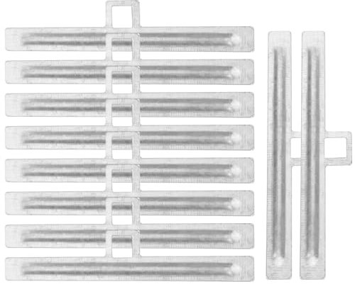 Garneck Blindreparatur Tabs 10 Stück Lamellenschoner Für Jalousien Metall Robust Und Langlebig Ersatzteile Für Fensterjalousien Für Zuhause Büro Und Hotel