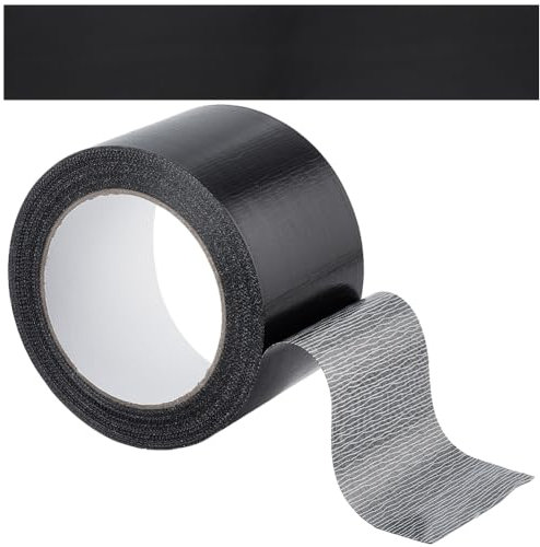 GORGECRAFT 20m x 70mm Bookbinding Repair Tape Black Fabric Tape Adhesive Duct Tape Safe Cloth Library Book Seam Sealing Hinging Craft Tape for Webbing Repair Camouflage