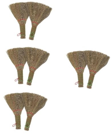 OFFSCH 8pièces Balai De Nettoyage De Bureau avec Poignée Courte Petite Brosse à Poussière pour Nettoyage Domestique