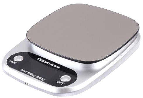 PRETYZOOM Báscula Digital Precisión Inoxidable Lcd Para Cocina y Alimentos Portátil Recargable
