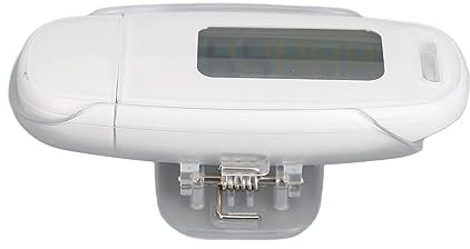 3D-Schrittzähler, Großer LCD-Bildschirm, über USB Wiederaufladbar, Präziser, Tragbarer, Leichter Schrittzähler mit Trageband für Damen, Herren, Kinder