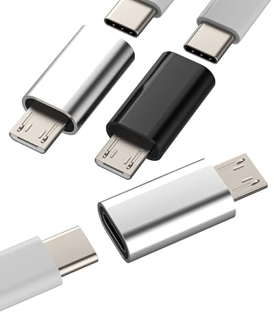Adattatore USB C femmina a Micro USB maschio(3 pack)Cavo Dati Tipo c microusb ricarica Connettore type c jack connettore Android cellulare adattatori compatibile per Samsung S7 S6 edge+ S7Active note5