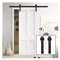Kit de herrajes para puerta corredera de 293 cm, sistema de puerta corredera de granero