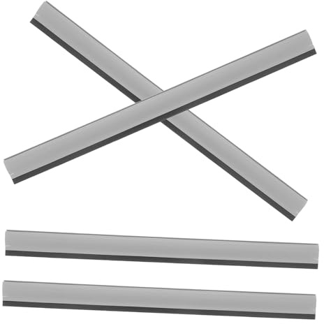 PRETYZOOM 4pcs Strips for Dustpan and Garbage Shovel Replacement -Resistant Design for Easy Installation and Compatibility Various Models