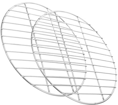 Alipis 2pezzi Rotonda in Acciaio Inossidabile per Barbecue Cottura Carne e Verdure Accessorio per Grigliate all Aperto e Cucina Resistente alle Alte Temperature Facile da Pulire e Mantene