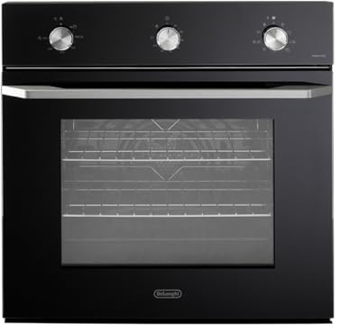 De'Longhi NSM 75N PPP Horno eléctrico multifunción, 11 funciones, triple cristal, 90 litros, marcos laterales, 5 niveles, función pizza, limpieza hidroclean, color negro, clase energética A