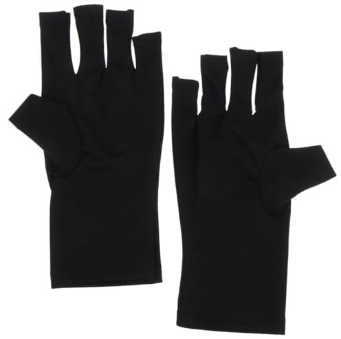Veemoon Guantes Uv Para Uñas De Gel Guantes Protección Uv Para Manicura Luz Para Lámpara De Uñas Para Protección Solar Salones De