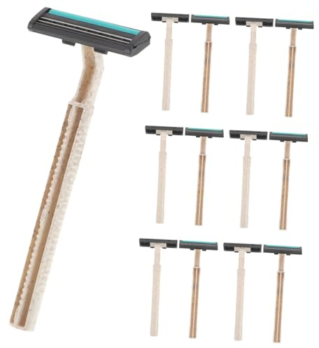 IWOWHERO 20 Juegos Kit de Manual para Hombres de Afeitadora de Hotel para y Baños Incluye Cuchillas de Afeitar y Crema Práctica y para Cuidado Personal