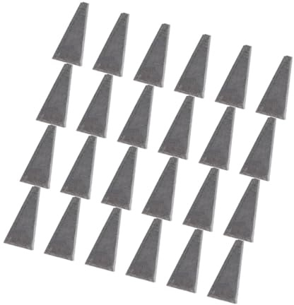 Anneome 30 pezzi Cunei Triangolari in Metallo per Manici in Legno di Cunei Resistenti per Rinforzo Spacco e Installazione Attrezzi Fai da Te per Abbattimento e Carpenteria