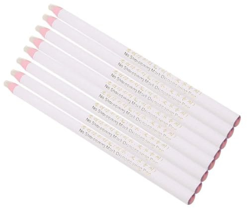 HEEPDD 8Pcs Chinagraph Marker Pencil, White Peel Off China Marking Pen for Glass,with Wax Material for Marking on Ceramics and Furniture