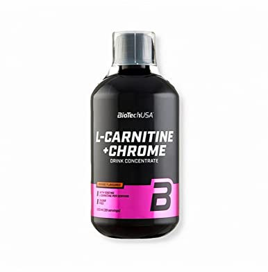 L-Carnitine 35.000 mg + Chrome Concentrate Orange 500ml - Carnitine with Chrome in Liquid Form - BiotechUSA