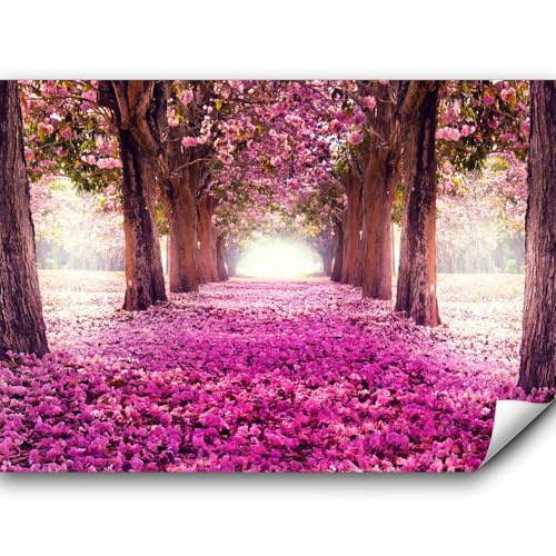 murando - Fototapete selbstklebend Weg, 343x256 cm, Schlafzimmer, 3D-Effekt | Selbstklebend ohne Kleister, Full HD Druck, ideal fürs Wohn- oder Schlafzimmer, schnelle Montage, lichtbeständig, geruchsfrei