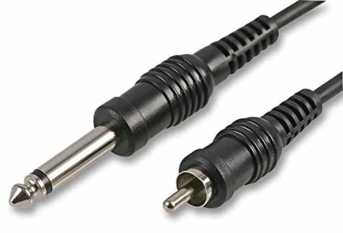 Pulse PLS00177 Câble mono Jack 6,35 mm vers phono (RCA) 3 m Noir