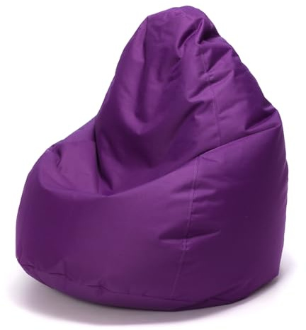 Ecopuf Fuzzy | Puff Fåtölj - Inomhus & Utomhus - Rivsäker Fläckbeständig - Dubbel Dragkedja Polystyren Vaddering - Dim 80 x 110 cm