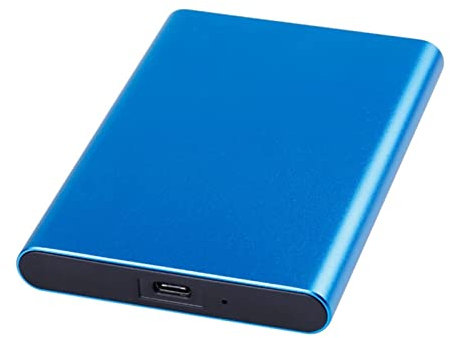 Disque dur externe SSD 1 To / 512 Go / 256 Go, USB 3.1 Gen 2 Type-c Portable de sauvegarde de stockage, convient pour ordinateur de bureau, MacBook, ordinateur portable, PS4, Smart TV (1 To, Bleu)