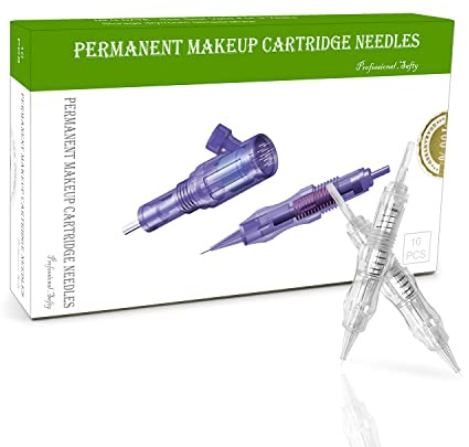 TATELF 3F PMU Patronennadeln, Schraub-Design, 316L Edelstahl, 10er Pack | 316L Edelstahl steril einzelverpackt passend TATELF P300 S20 Geräte für Lippen Schattierung Eyeliner Narben Camouflage