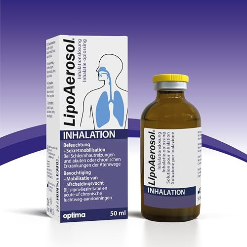 LipoAerosol Kochsalzlösung mit Phospholipiden zum Inhalieren, Inhalationslösung ohne Konservierungsmittel zur Befeuchtung der Atemwege, 50 ml Lösung