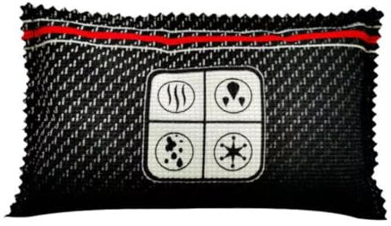 Reusable Dehumidifier for Car and Home, 2 x 400g Silica Gel Bags with Visual Reminder, Moisture Absorber for Instrument box, wardrobe,Watch box and More