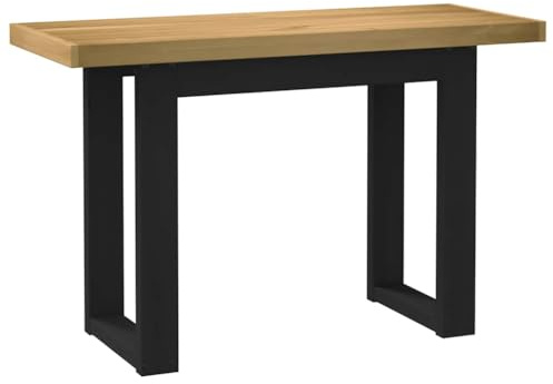 vidaXL Escritorio NOAIN Patas en U Madera Maciza Pino 120x50x75 cm