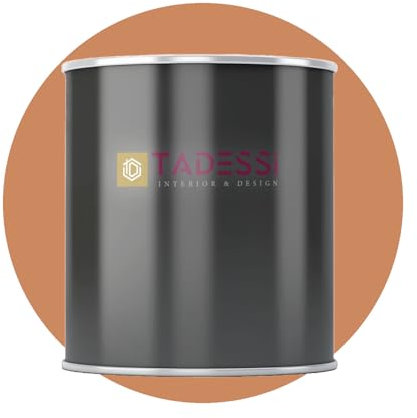 Tadessi Peinture d'intérieur Orange - Jaune doré - Peinture murale mate lavable - Sans odeur et sans solvant - Bidon de 1 l