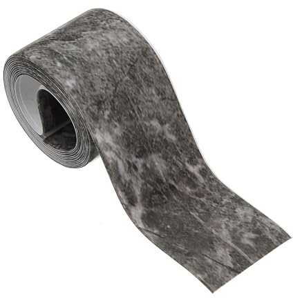 PATIKIL Caulk Tape Waterproof Self Adhesive, PVC Toilet Caulking Sealant Strip Bathtub Caulk Sealing Strip Tape for Bathroom Kitchen Countertop, Ink Painting (1.5 Inch x 5 Ft)